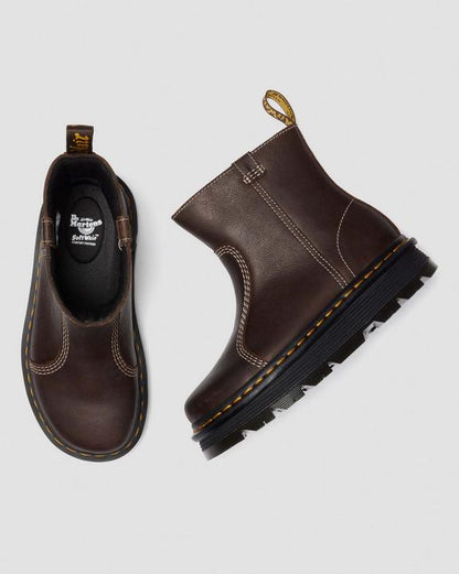 Dr Martens Zebzag Rigger - Dark Brown