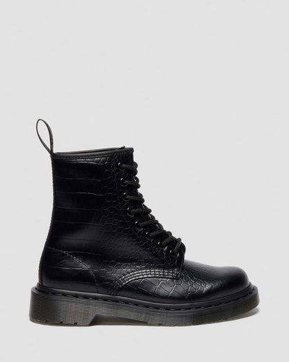 1460 Croco - Black - Womens