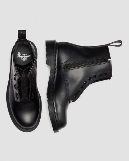 Dr. Martens 1460 Zip Mono Smooth Leather - Mens