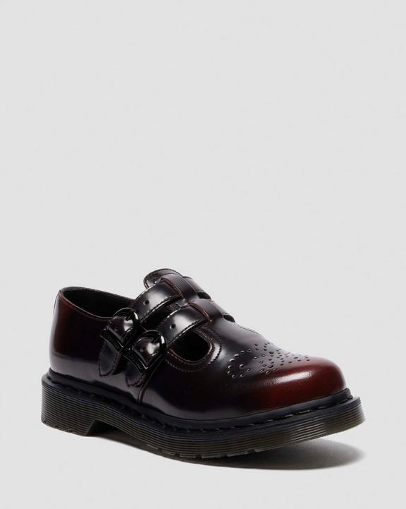 Dr Martens Arcadia Rub Off Leather Mary Jane Shoes - Arcadia