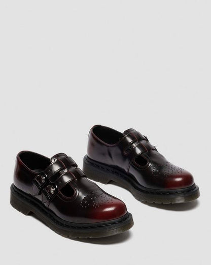 Dr Martens Arcadia Rub Off Leather Mary Jane Shoes - Arcadia
