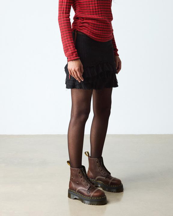 Dr Martens Sinclair Flower - Dark Brown