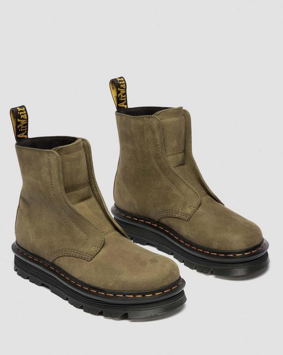 Dr Martens Zebzag Laceless - Dms Olive
