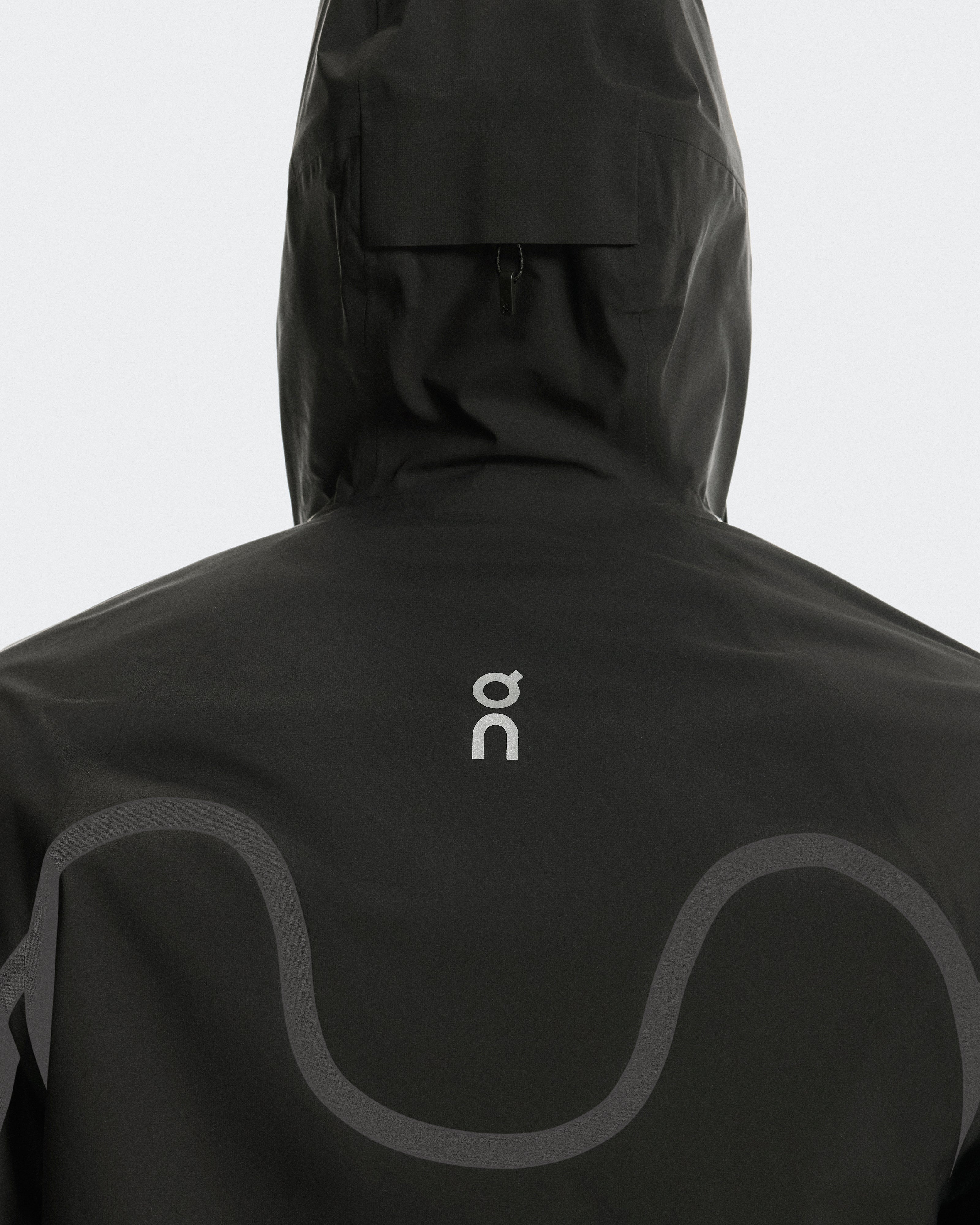 On Waterproof Jacket Ikon Black