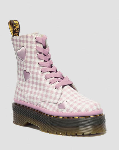 Dr Martens Jadon Heart - White+Dusty Rose