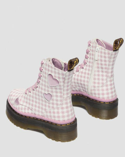 Dr Martens Jadon Heart - White+Dusty Rose