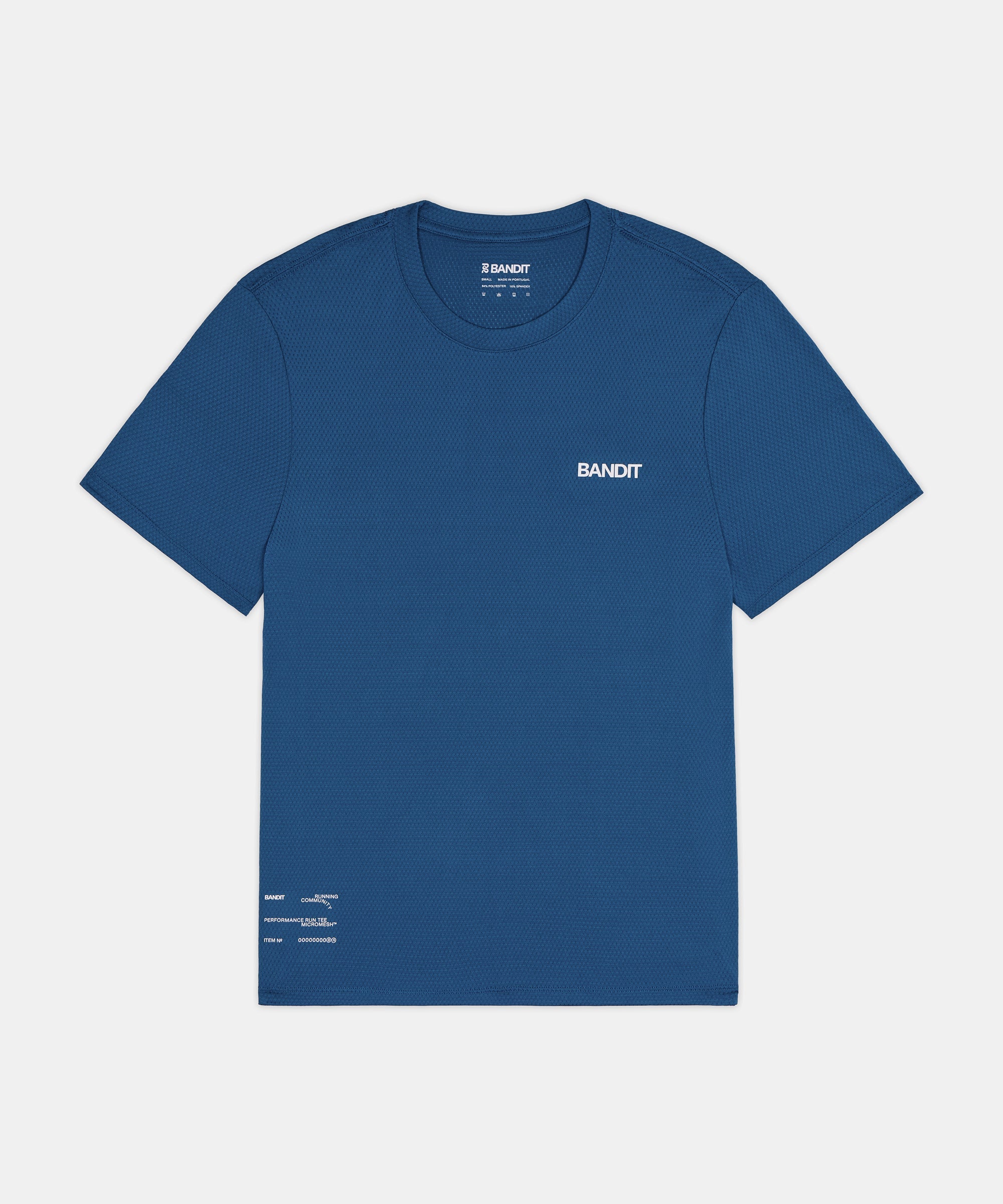 Bandit Mens Micromesh Run Tee Aegean