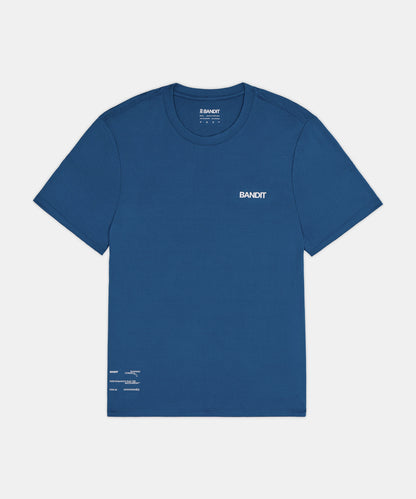Bandit Mens Micromesh Run Tee Aegean