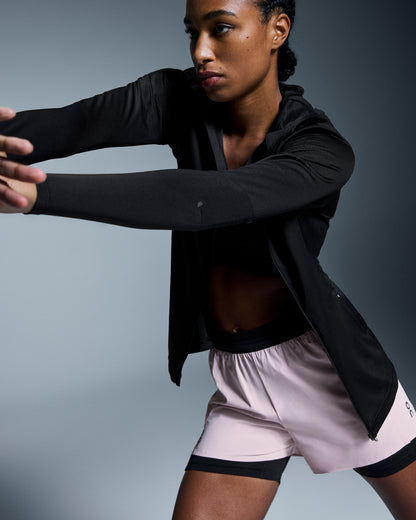 On 3" Performance 2/1 Shorts Mauve | Black (Women'S)