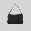 KarlLagerfeld Kweave Medium Shoulder Bag Black-Nickel