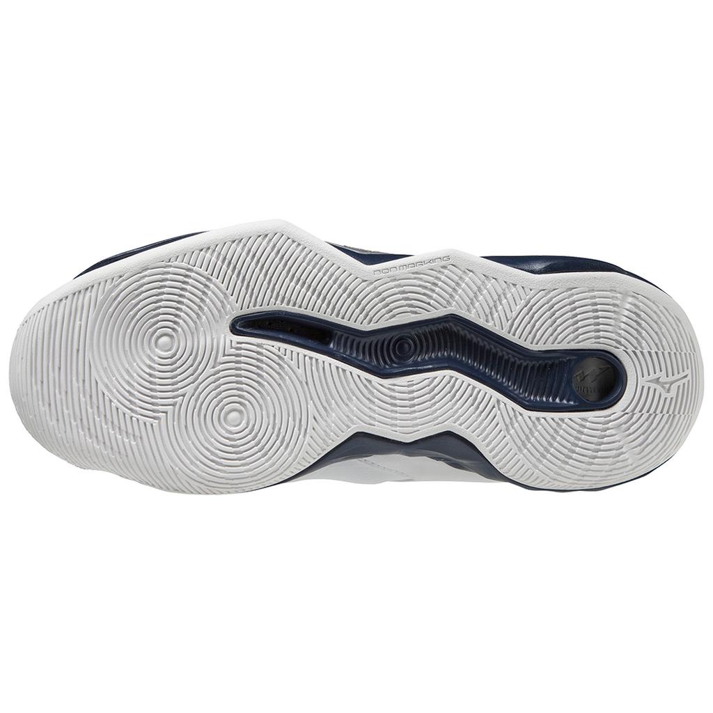 Mizuno Women's Wave Dimension Volleyball Shoe White Navy