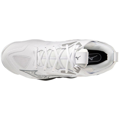 Mizuno Wave Momentum 3 Mid Unisex Volleyball Shoe White Black
