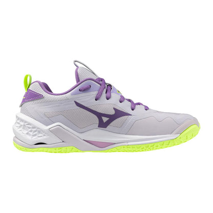 Mizuno Wave Stealth Neo 2 Unisex Volleyball Shoe White Lavender