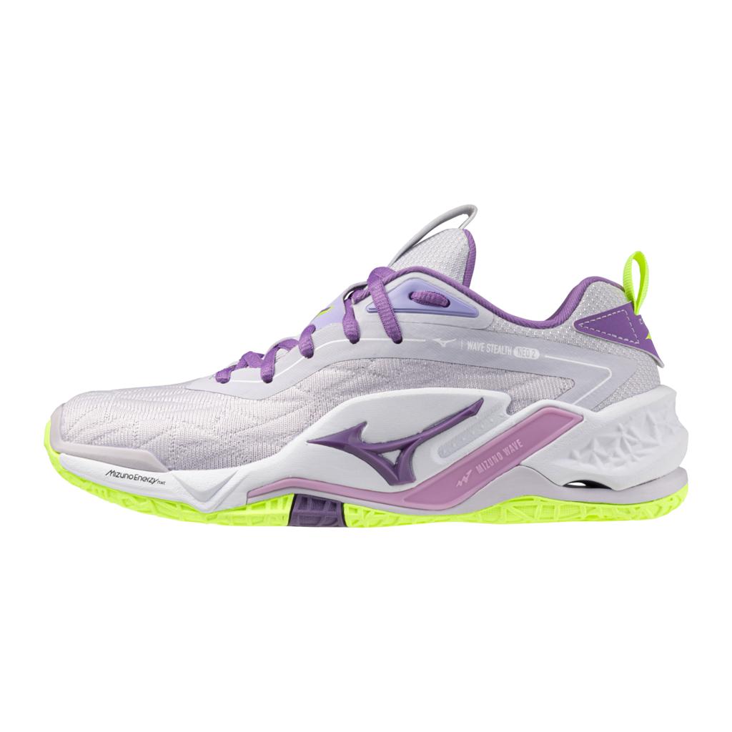 Mizuno Wave Stealth Neo 2 Unisex Volleyball Shoe White Lavender