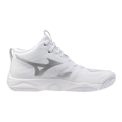 Mizuno Wave Momentum Elite Mid Volleyball Shoe White Gold