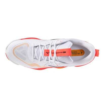 Mizuno Wave Momentum Elite Unisex Volleyball Shoe White Fiery Coral