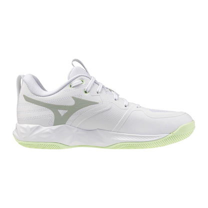 Mizuno Women's Wave Momentum Pro Volleyball Shoe White Ambrosia