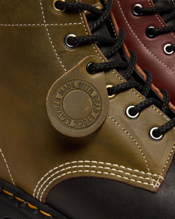 Dr Martens 101 Dead Stock Made In England - Brown+Green