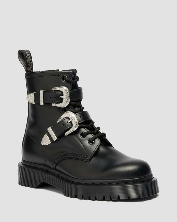 Dr Martens 1460 Western Buckle - Black Atlas