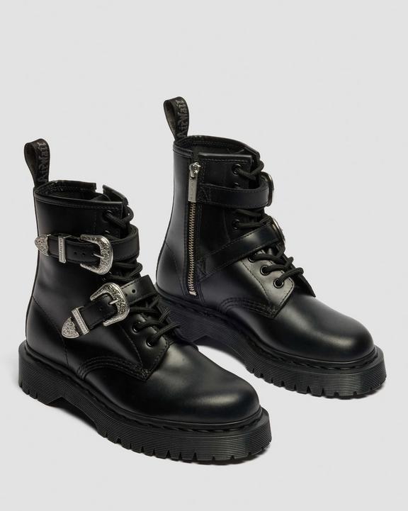 Dr Martens 1460 Western Buckle - Black Atlas