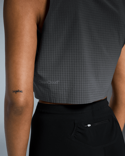 On Pace Tank Black | Iron (Women'S)