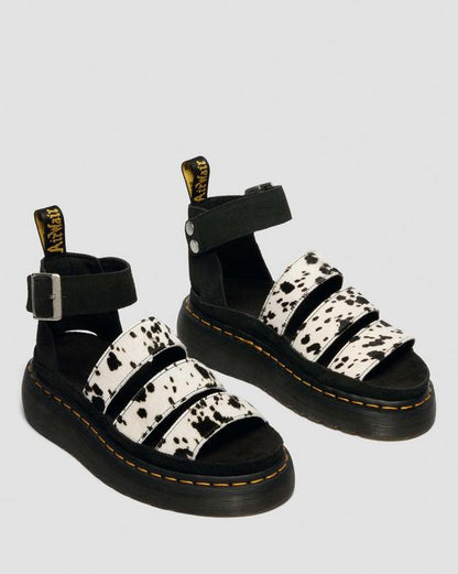 Dr Martens Clarissa Quad - Cream+Black