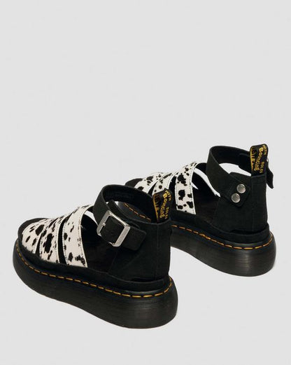 Dr Martens Clarissa Quad - Cream+Black