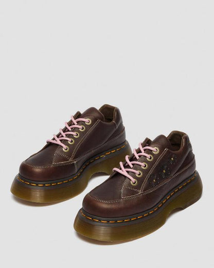 Dr Martens Buzz 5-Eye Flower - Dark Brown
