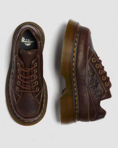 Dr Martens Buzz 5-Eye Flower - Dark Brown