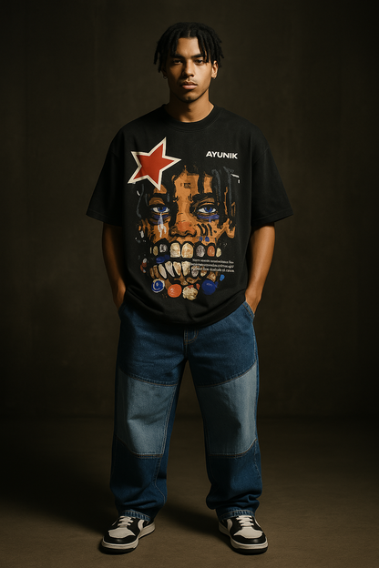 Beyond the mirror Tee (Stone washed)