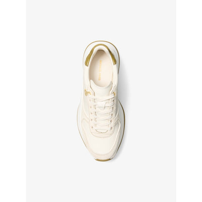 Michael Kors Arla Leather and Suede Trainer