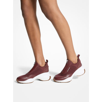 Michael Kors Zuma Mixed-Media Trainer