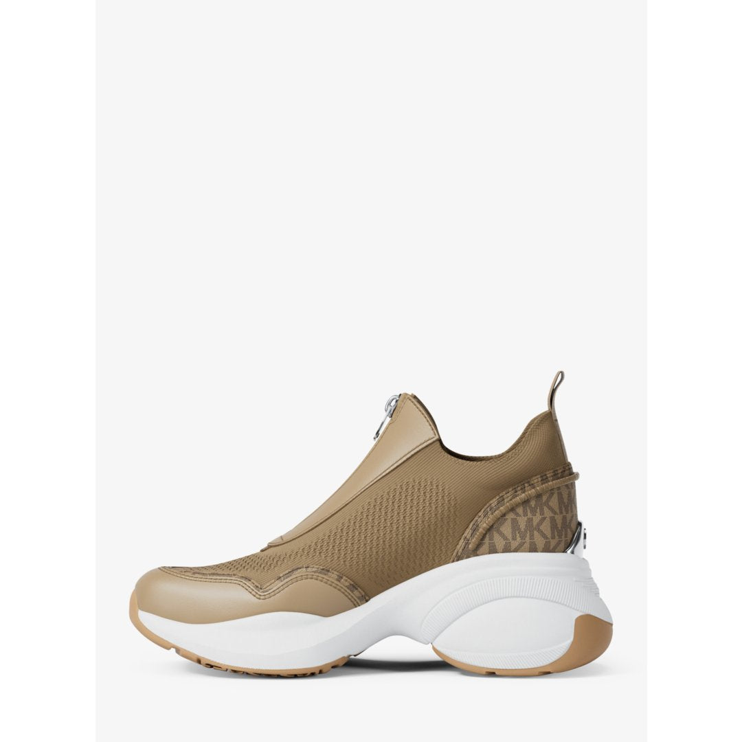 Michael Kors Zuma Mixed-Media Trainer