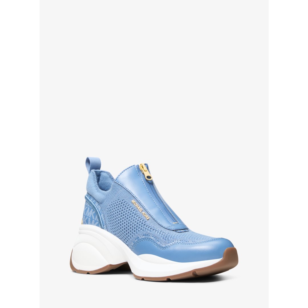 Michael Kors Zuma Mixed-Media Trainer