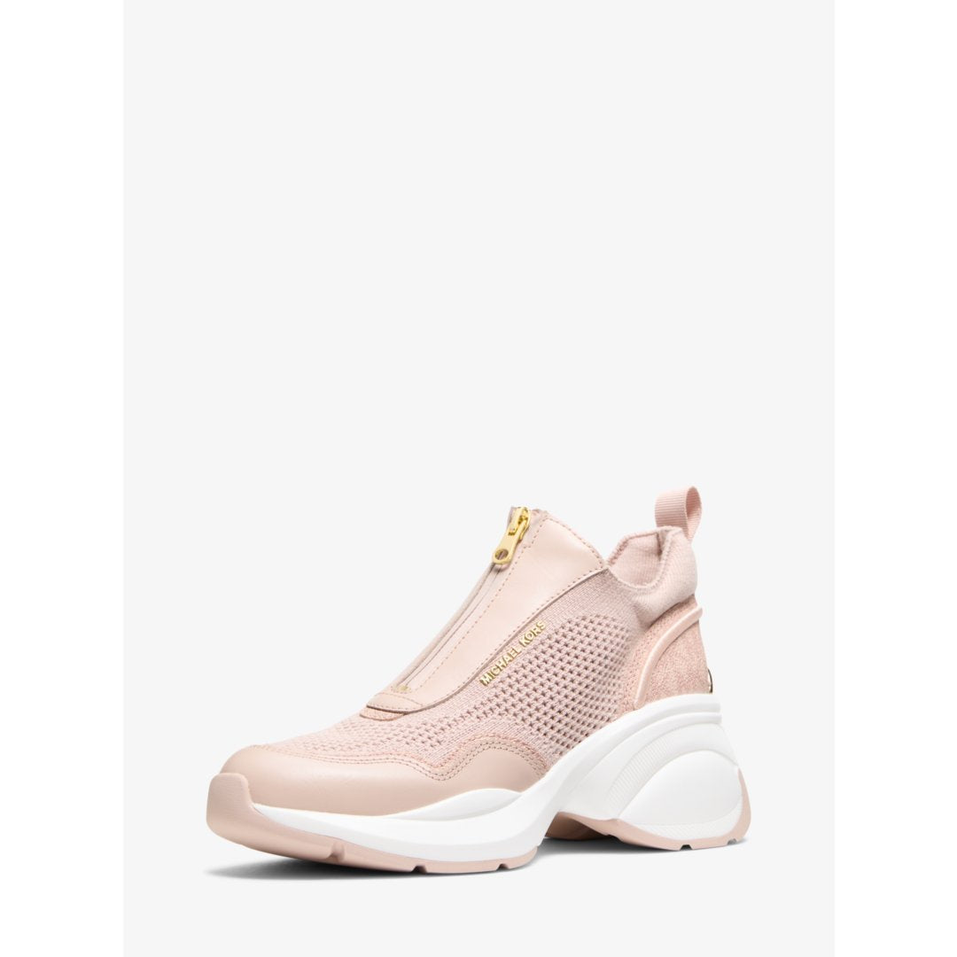 Michael Kors Zuma Mixed-Media Trainer