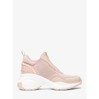 Michael Kors Zuma Mixed-Media Trainer