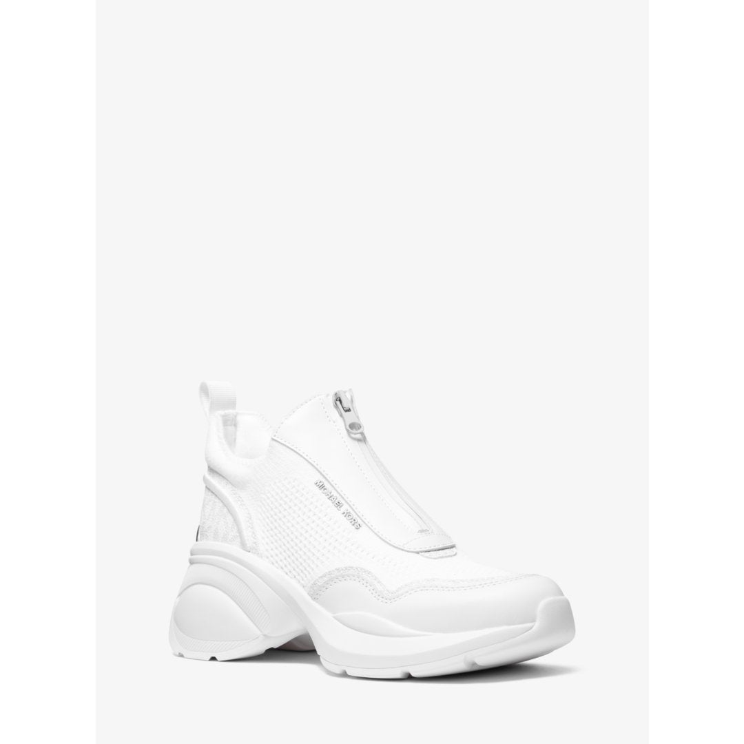 Michael Kors Zuma Mixed-Media Trainer