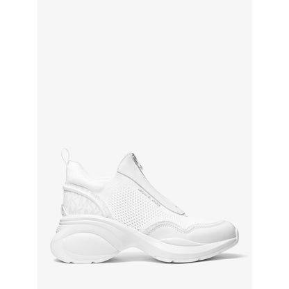 Michael Kors Zuma Mixed-Media Trainer