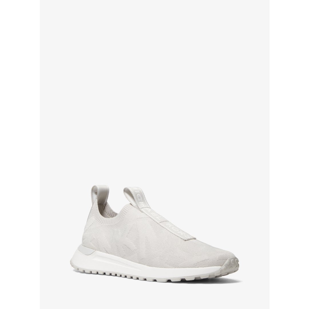 Michael Kors Bodie Logo Embossed Stretch Knit Slip-On Trainer