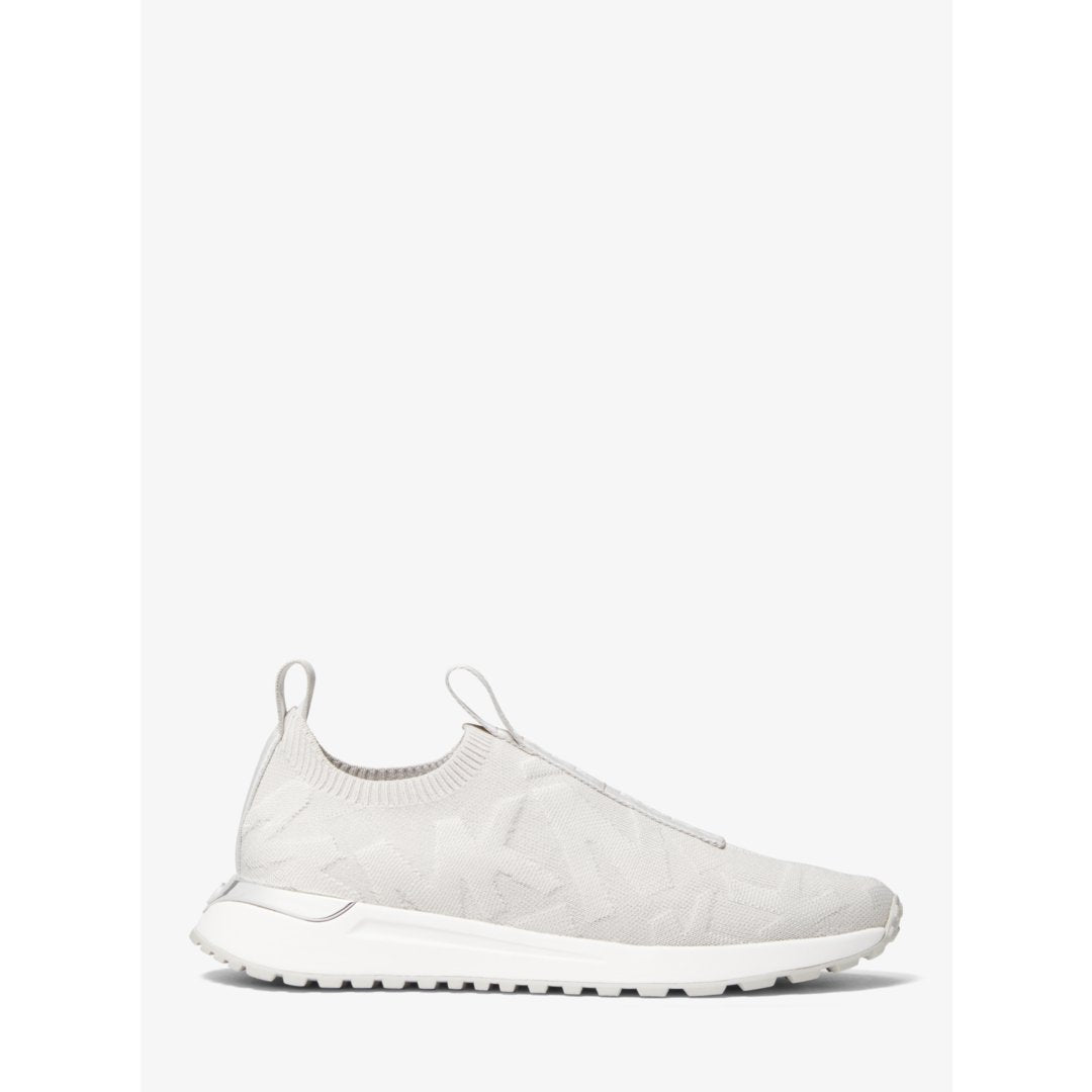 Michael Kors Bodie Logo Embossed Stretch Knit Slip-On Trainer