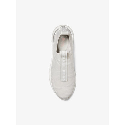 Michael Kors Bodie Logo Embossed Stretch Knit Slip-On Trainer