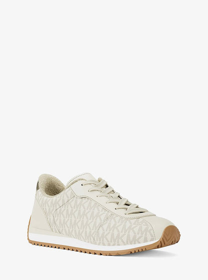 Michael Kors Rhodes Signature Logo Trainer VANILLA