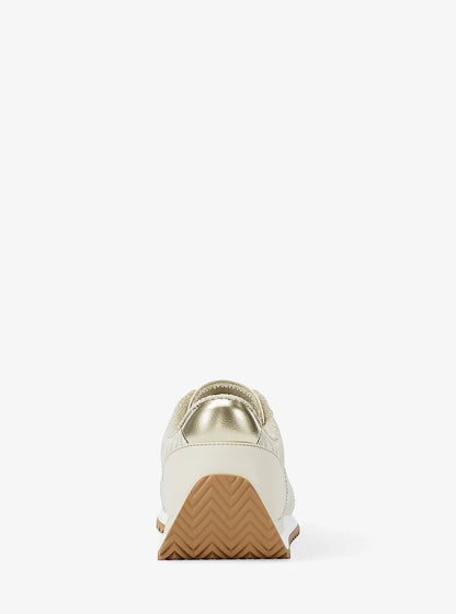 Michael Kors Rhodes Signature Logo Trainer VANILLA