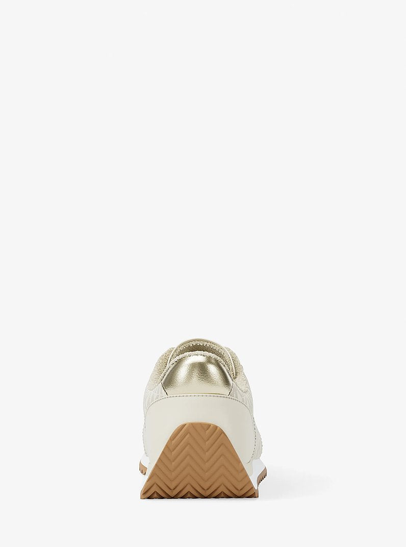 Michael Kors Rhodes Signature Logo Trainer VANILLA