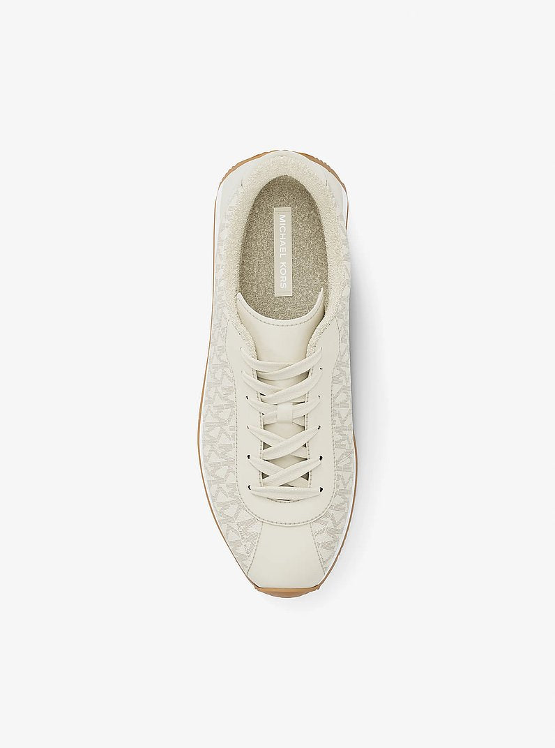 Michael Kors Rhodes Signature Logo Trainer VANILLA