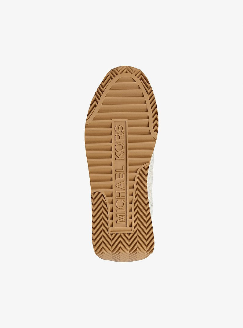 Michael Kors Rhodes Signature Logo Trainer VANILLA