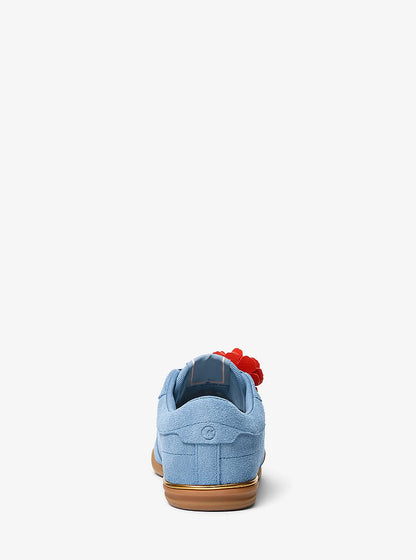 Michael Kors Nolan Embellished Suede Sneaker BR CRNFLWR