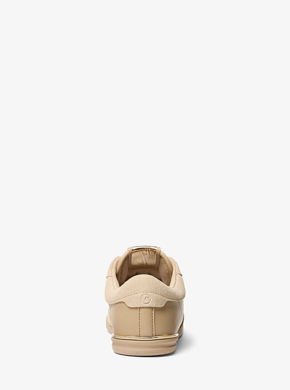 Michael Kors Nolan Leather and Suede Trainer KHAKI