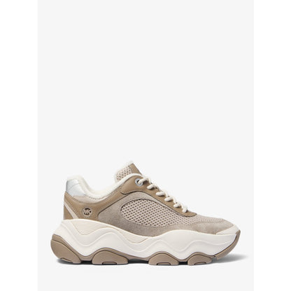 Michael Kors Atlas Mesh and Suede Trainer