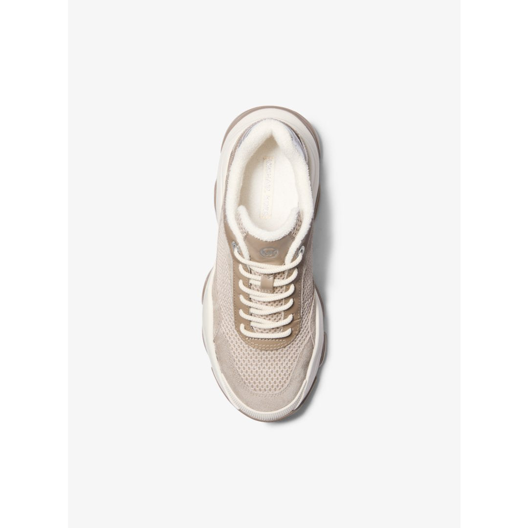 Michael Kors Atlas Mesh and Suede Trainer